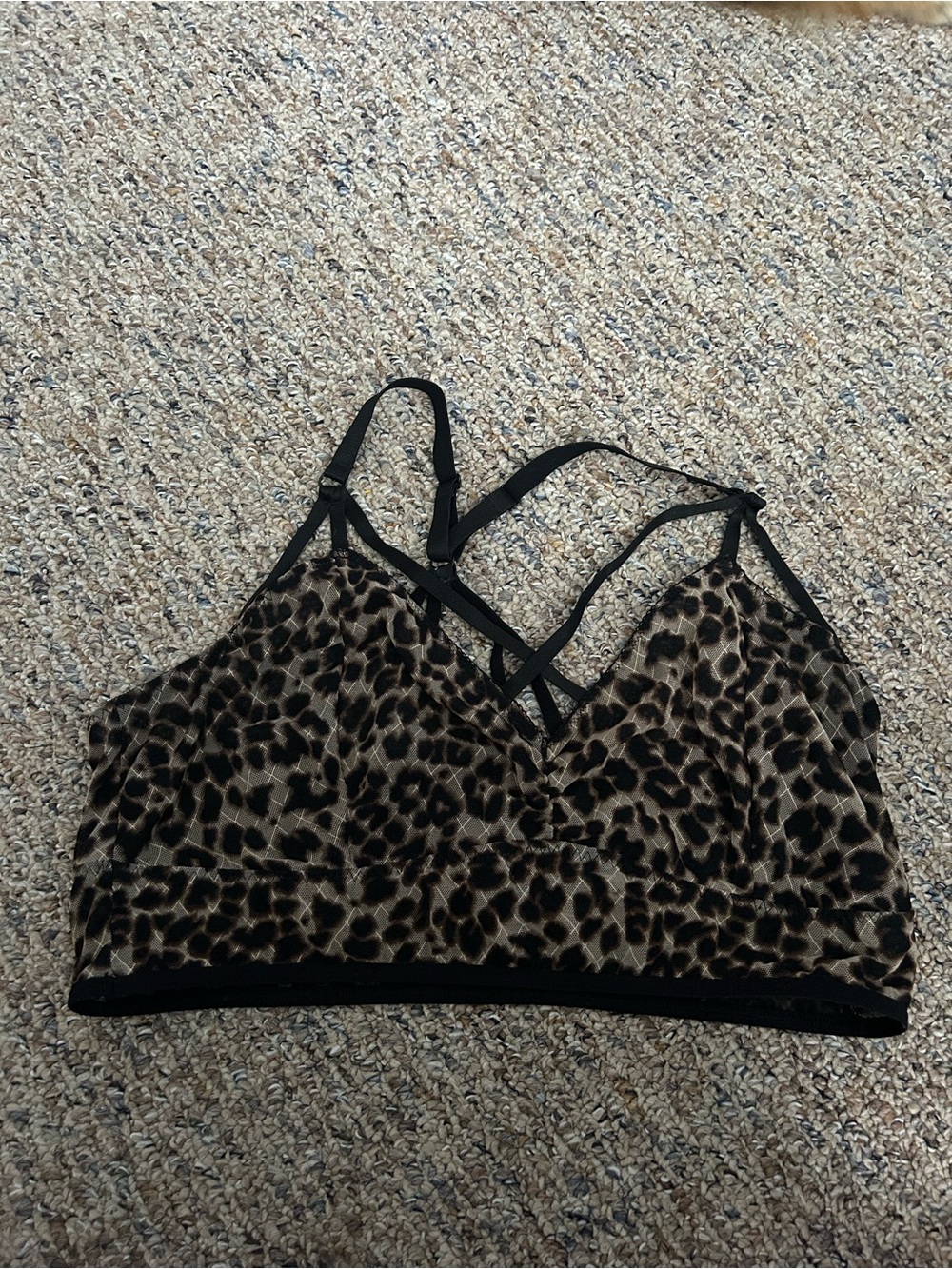 torrid Leopard-Print Strappy Bralette size 3